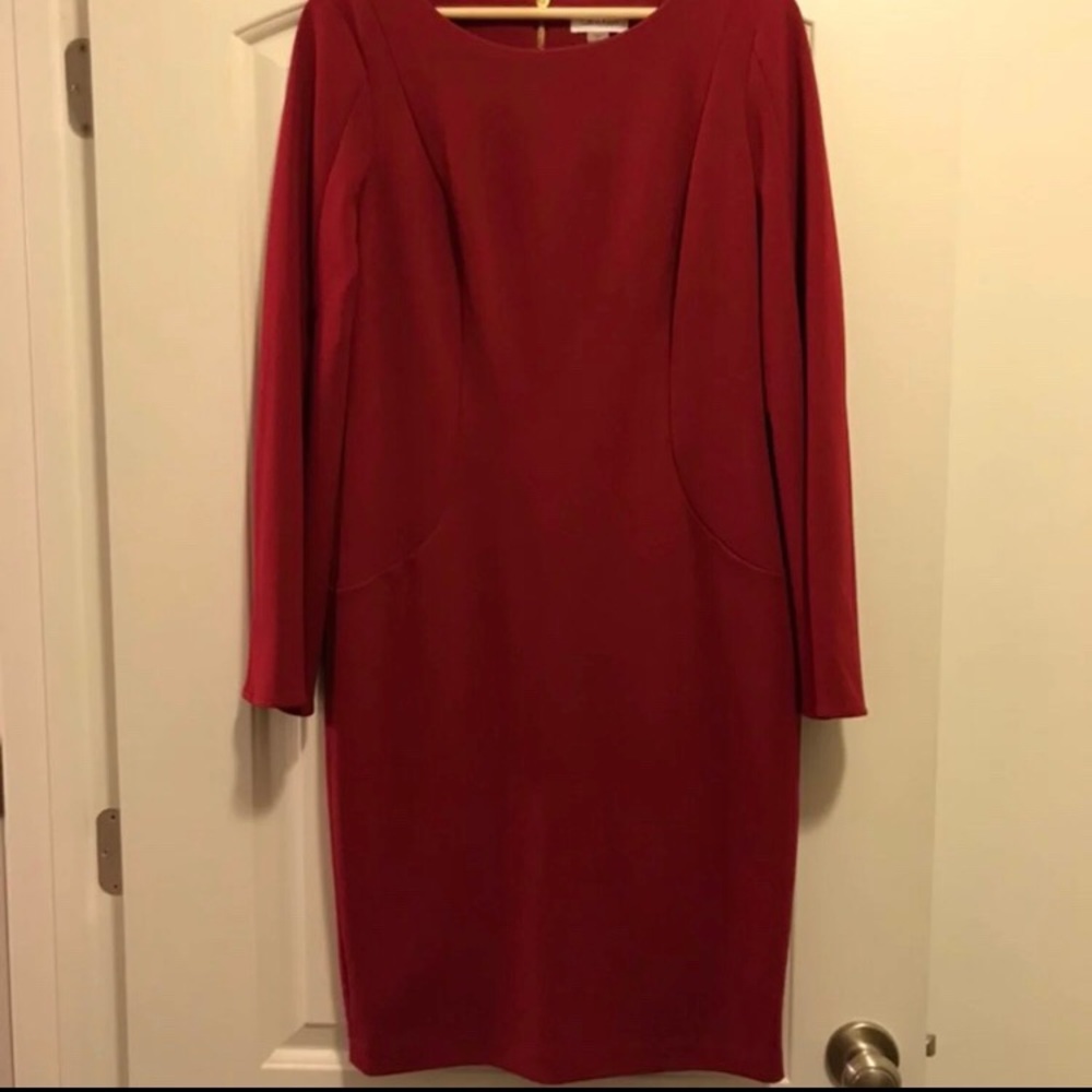 Classic Fitted Red Dress
